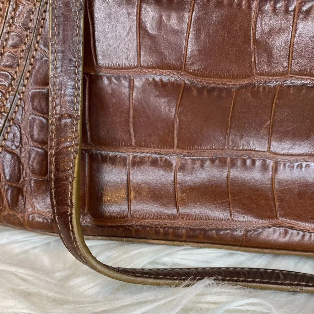 Monsac Leather Snakeskin Bag Shoulder Purse​​​ - Picture 3 of 15